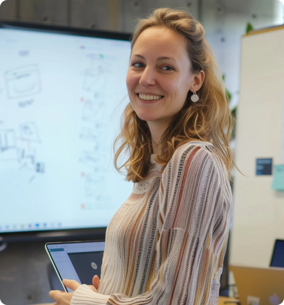 SECOT mujer delante de pantalla